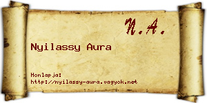 Nyilassy Aura névjegykártya